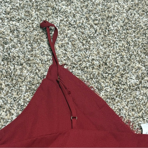 Melrose and Market Burgundy Lace Top - Picture 10 of 10